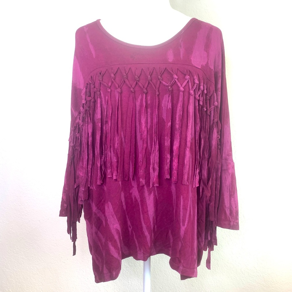 Impulse California tie dye boho top